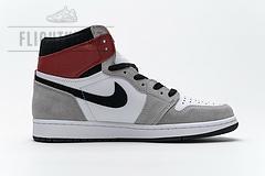 555088-126 Air Jordan 1 High Smoke Grey Red - Image 7