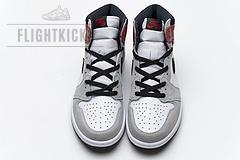 555088-126 Air Jordan 1 High Smoke Grey Red - Image 8