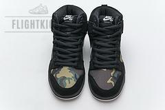 BQ6826-001 Nike SB Dunk High Pro Camo Black - Image 4