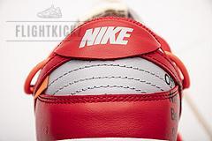 CT0856-600 OFF White X Nike Dunk Low University Red - Image 8