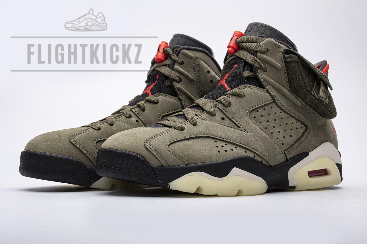 Travis Scott X Air Jordan 6 “Medium Olive” - Image 2