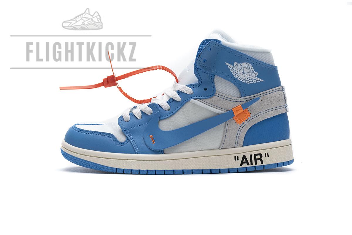 Jordan 1 Retro High Off-White University Blue Update Lace