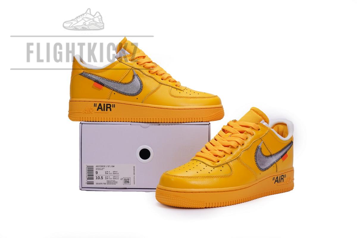 Off-White x Nike Air Force 1 Low University Gold - Image 2