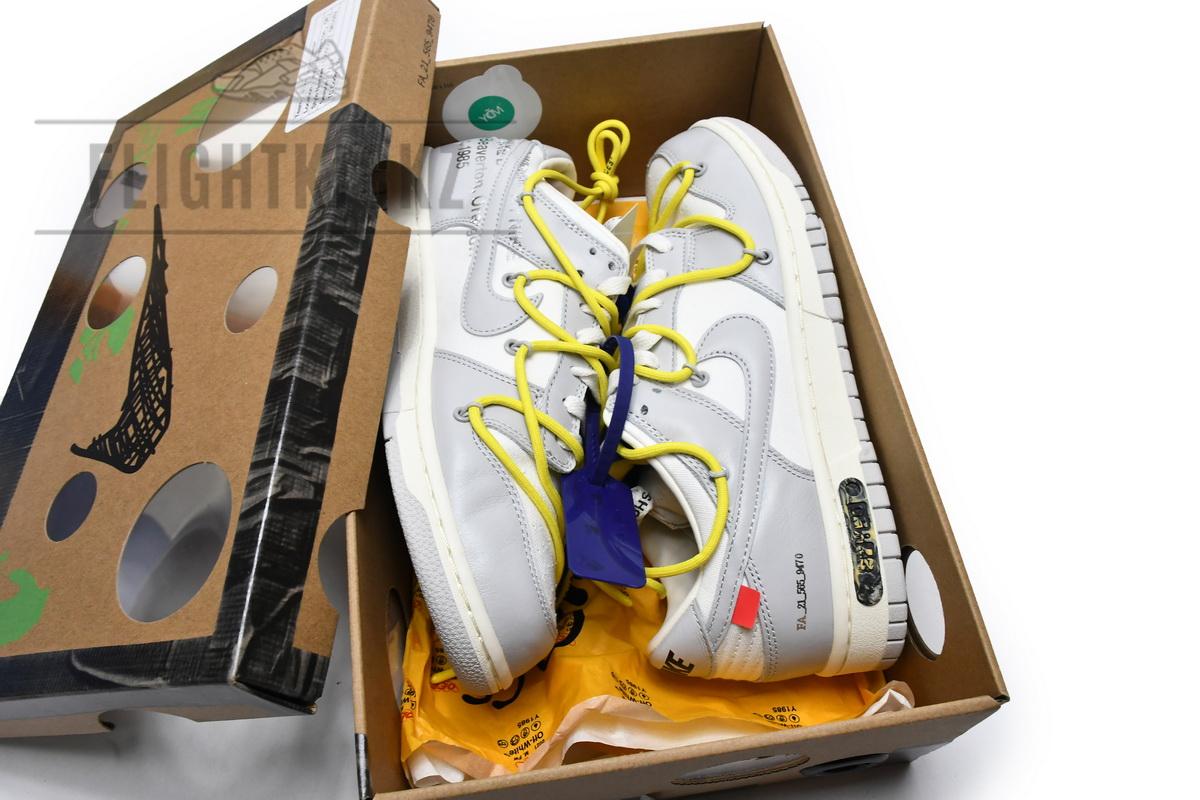 DM1602-120 OFF WHITE x Nike Dunk SB Low The 50 NO.27 - Image 4
