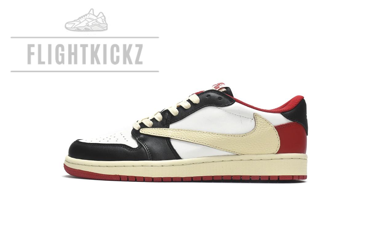 DM7866-166 Travis Scott x Air Jordan 1 Low Black Red