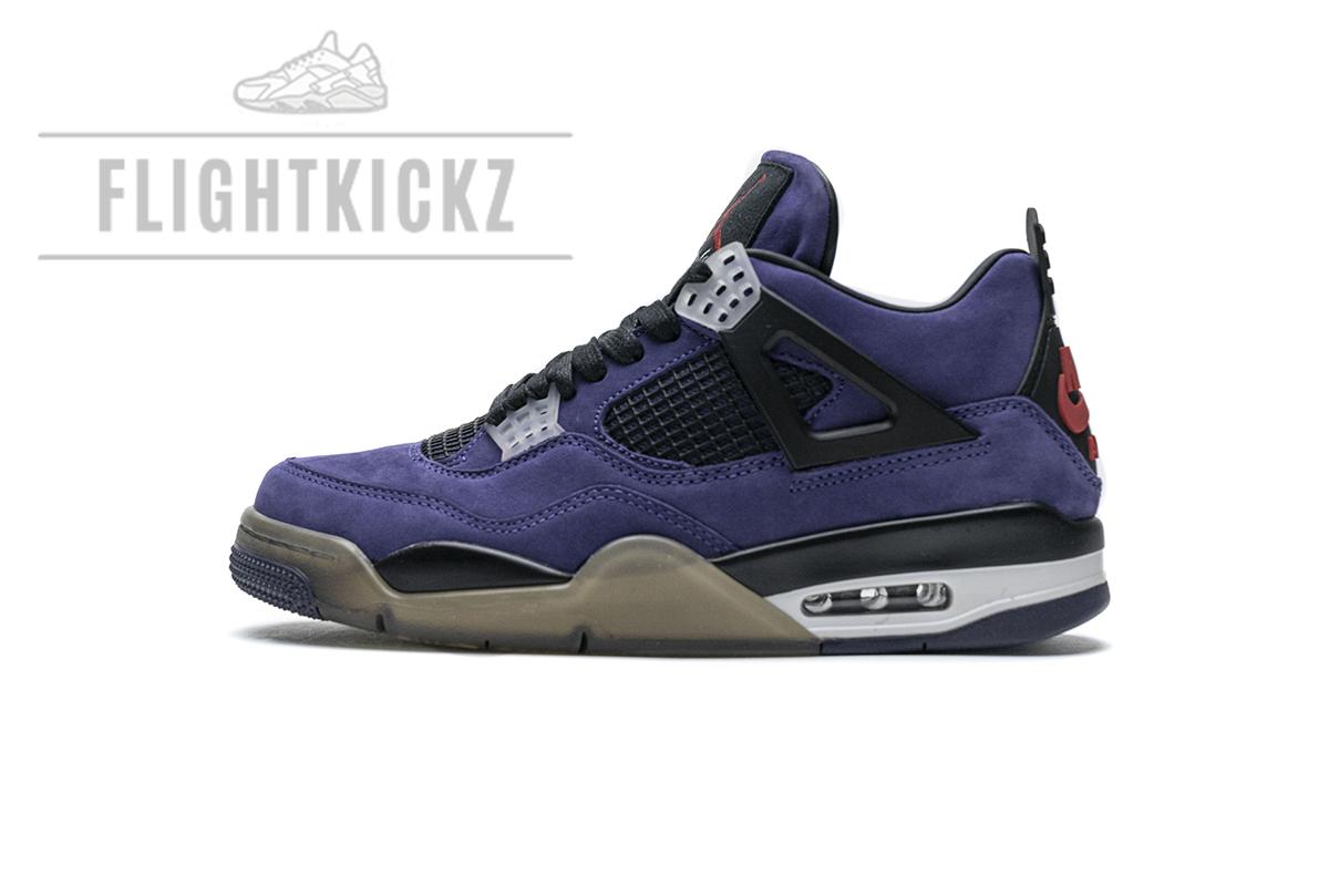 AJ4-766302 Travis Scott x Air Jordan 4 Retro Purple