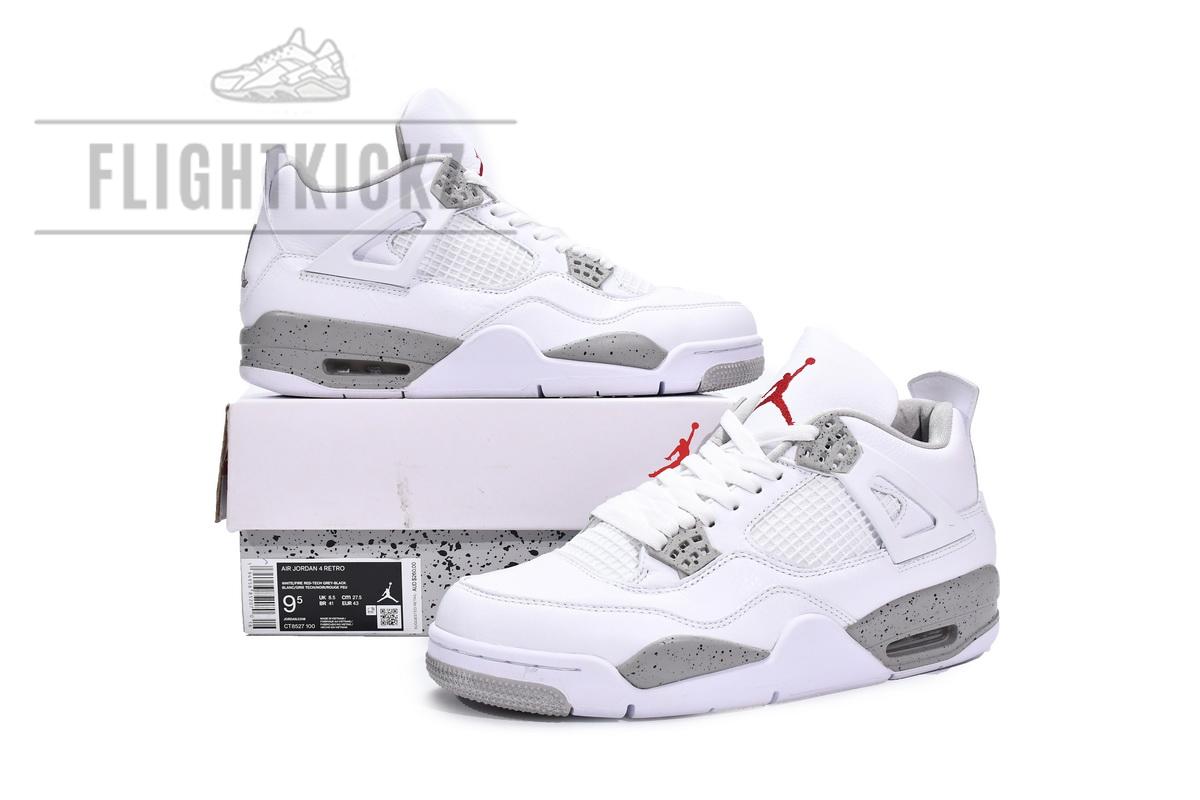 CT8527-100 Air Jordan 4 White Oreo - Image 3