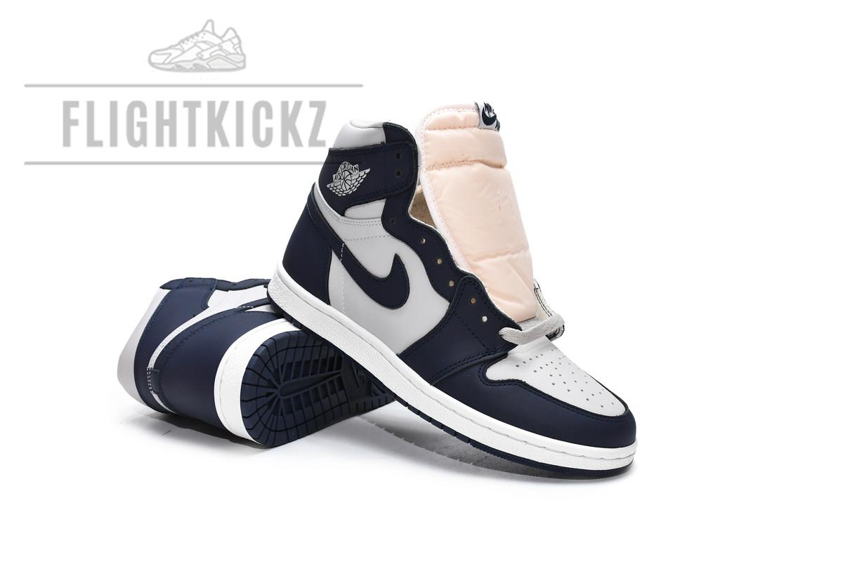 BQ4422-400 Air Jordan 1 High 85 Georgetown College Navy - Image 4