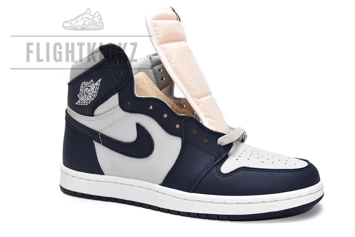 BQ4422-400 Air Jordan 1 High 85 Georgetown College Navy - Image 5