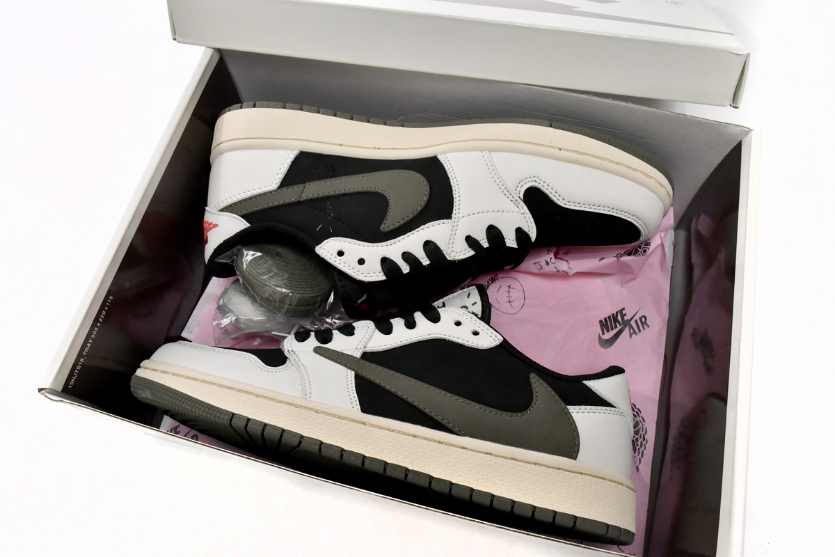 Travis Scott x Air Jordan 1 Low OG Olive - Image 4
